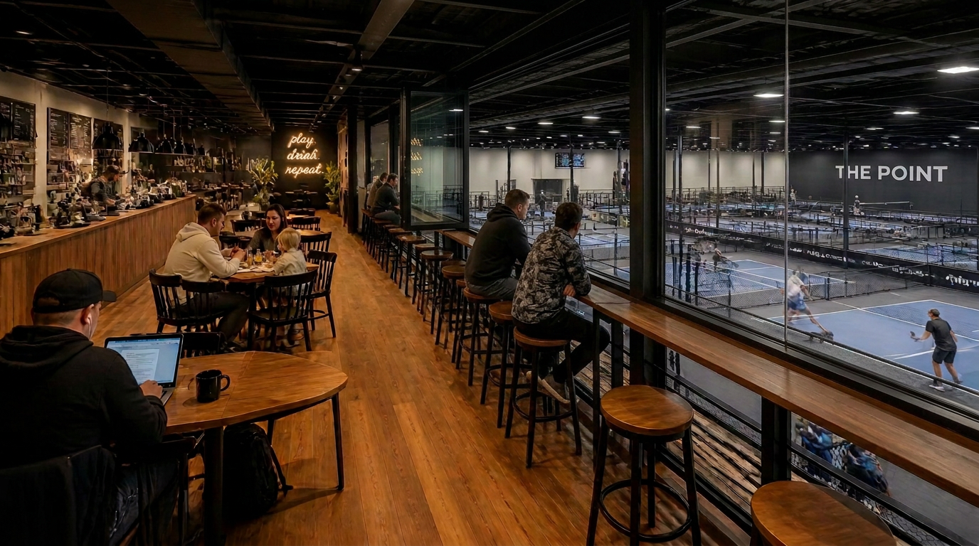 Concept view of the level 2 café and bar